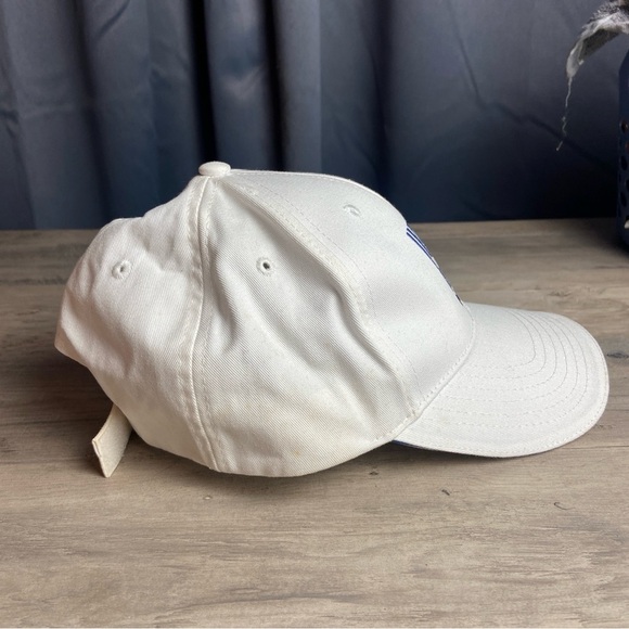 Hawaii Strapback Hat White OSFA Adjustable Embroidered Vented Holes Surfware - Picture 4 of 7